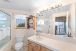 The second master bathroom on lower level